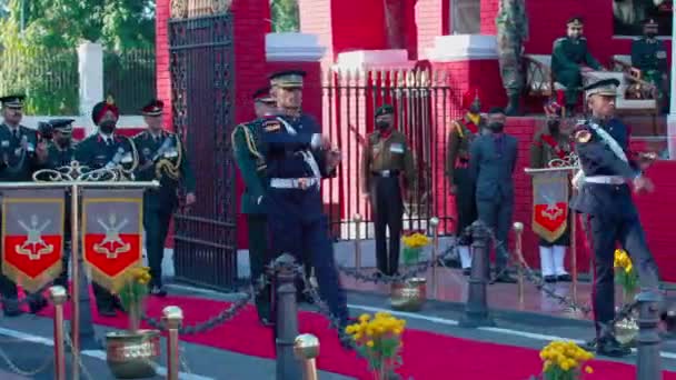 Indisch militair leger deelt parade uit — Stockvideo