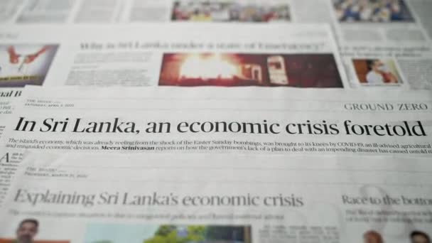 Crises économiques à Srilanka. — Video