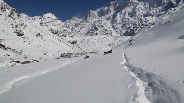 Valle Del Himalaya Destino Virgen Convierte Lugar Aventura Para Los — Vídeos de Stock
