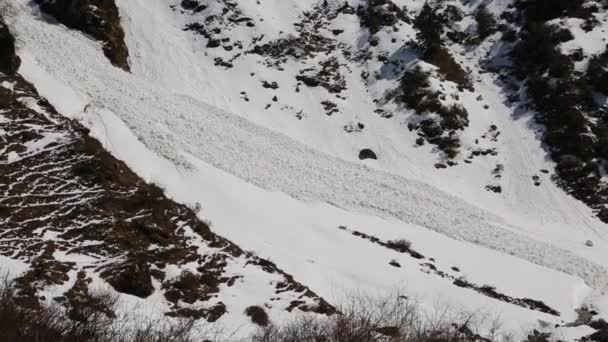 Gletsjers Van Uttarakhand Smelten Samen Met Temperatuurstijging Himalaya Vanwege Wereldwijde — Stockvideo