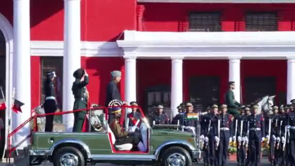 Dehradun Uttarakhand India 2021 Ima Passing Out Parade Pop 대통령 — 비디오