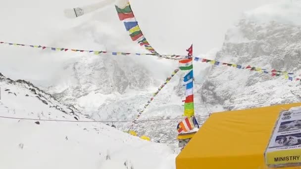 Vídeos Paisagem Monte Everest Nepal Uma Altitude 364 Metros Imagens — Vídeo de Stock