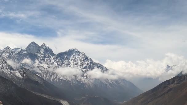 Vídeos Paisagem Monte Everest Nepal Uma Altitude 364 Metros Imagens — Vídeo de Stock