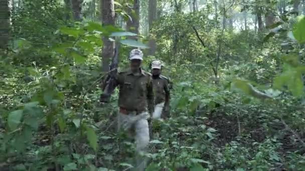 Dehradun Uttarakhand India June 2022 Forest Officials Patrol Protect Animals — Stok Video