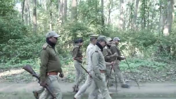 Dehradun Uttarakhand India June 2022 Forest Officials Patrol Protect Animals — ストック動画