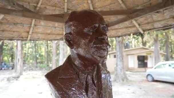Dehradun Uttarakhand India June 2022 Statue Jim Corbett Jim Corbett — Stock Video