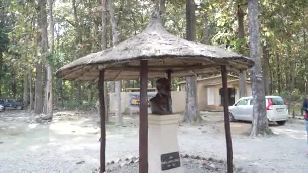 Dehradun Uttarakhand India June 2022 Statue Jim Corbett Jim Corbett — Stockvideo