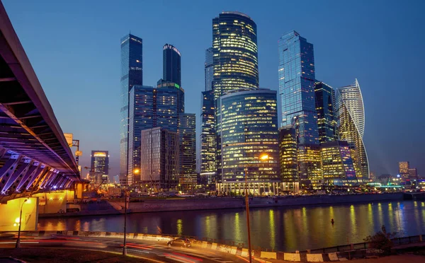 ロシアのモスクワ市国際ビジネス センター — ストック写真