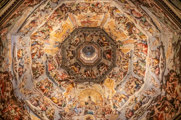 Last Judgment Fresco Giorgio Vasari Basilica Santa Maria Del Fiore — Fotografie, imagine de stoc