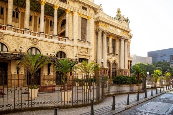 Théâtre Municipal Dans Centre Rio Janeiro Brésil — Photo