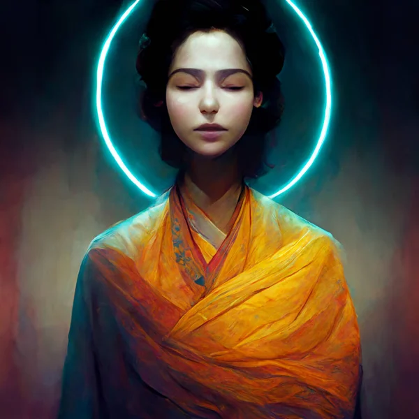 Enlightenment Concept Art Spiritual Awakening Illustration — Stockfoto