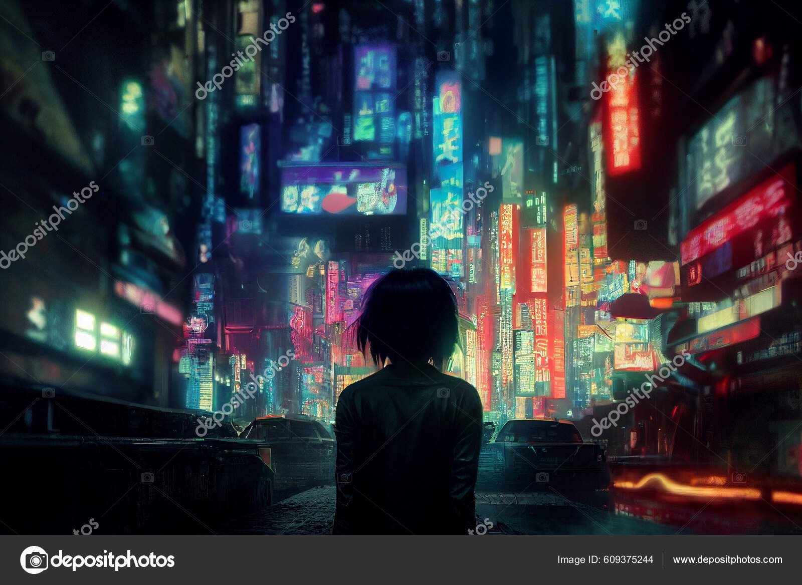 Anime Cyberpunk Stock Photos, Images and Backgrounds for Free Download