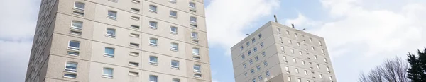 Mieszkanie Rady Wysokiego Wschodu w ubogich dzielnicach mieszkaniowych w Glasgow — Zdjęcie stockowe