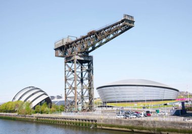 Tarihi Finnieston bölgesi Glasgow İskoçya 'da gemi yapımı vinci