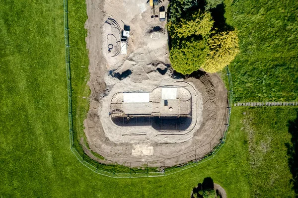 Skatepark Being Constructed Banchory Viewed — Stock Photo, Image