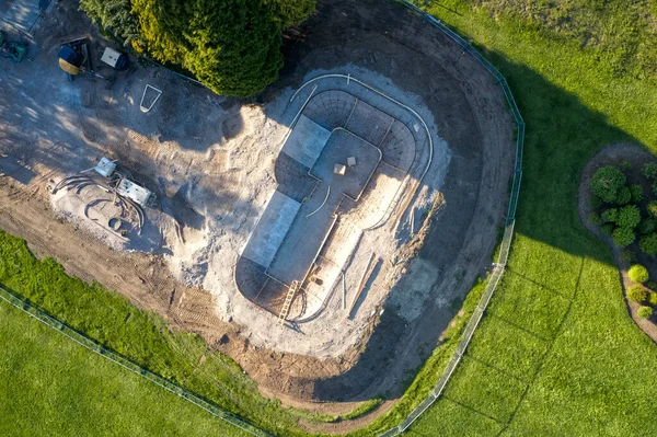 Skatepark Being Constructed Banchory Viewed — Stock Photo, Image
