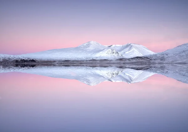 Rannoch Moor 반사에 공중에서 영국보기 — 스톡 사진