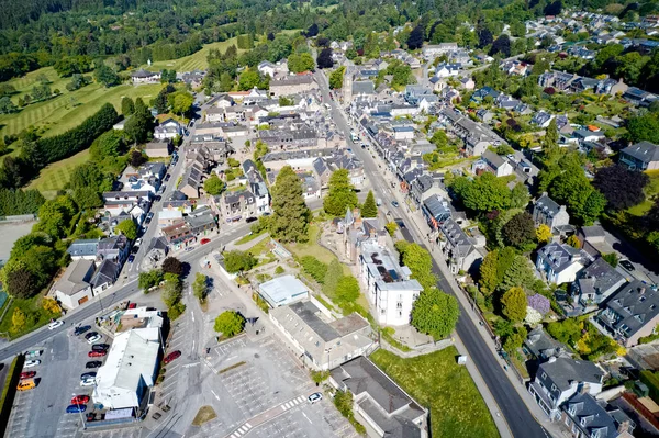 Aerial View Banchory Village Aberdeenshire — Stock Photo, Image