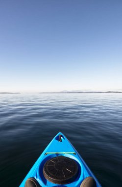 Kayak on peaceful calm water on the Firth of Clyde Scotland UK