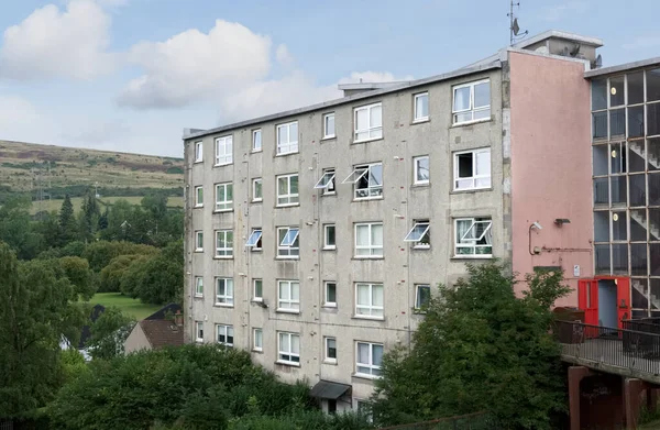 Council Flats Poor Housing Estate Many Social Welfare Issues Clydebank — Zdjęcie stockowe