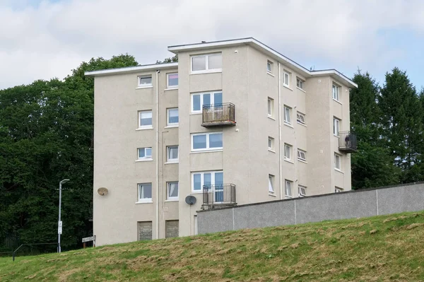 Council Flats Poor Housing Estate Many Social Welfare Issues Clydebank — Zdjęcie stockowe