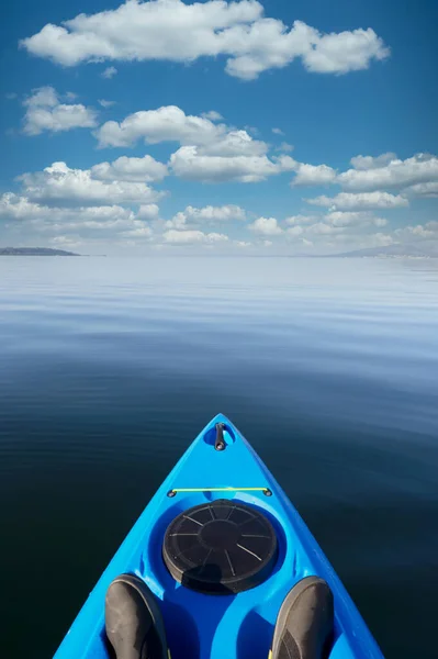 Kayak Peaceful Calm Water Firth Clyde Scotland — Fotografia de Stock
