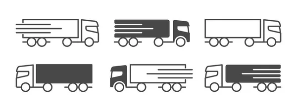 Delivery Icons Delivery Truck Icons Editable Delivery Service Icons Vector — Stock Vector