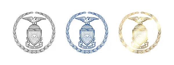 Sceau Bronx Badges Bronx Les Arrondissements New York Illustration Vectorielle — Image vectorielle