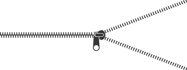 拉链的概念 拉链锁或解锁 紧固件 合上扣子矢量说明 — 图库矢量图片