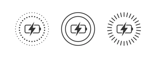 Concept Chargeur Sans Fil Icônes Recharge Sans Fil Frais Téléphone — Image vectorielle