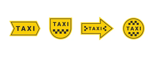 Піктограми Служб Таксі Елементи Банерів Служб Таксі Цілодобова Служба Таксі — стоковий вектор