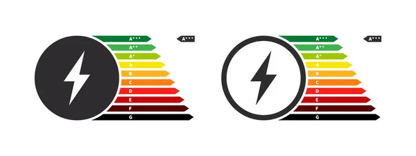 能源效率箭 家用电器和能源效率 能源效率 矢量说明 — 图库矢量图片
