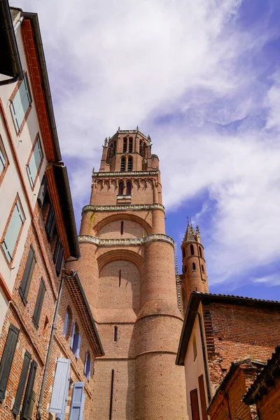 Palais Berbie Albi Turm Palast Alter Roter Ziegelstein Tarn Frankreich — Stockfoto