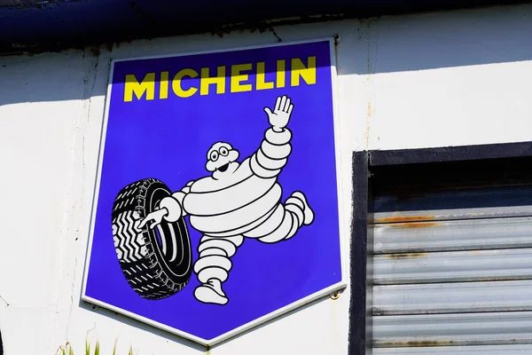 Bordeaux Aquitaine França 2021 Logotipo Marca Michelin Sinal Texto Frente — Fotografia de Stock