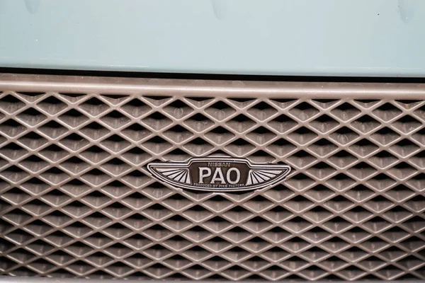 Бордо Aquitaine France 2021 Nissan Pao Front Logo Text Detail — стоковое фото