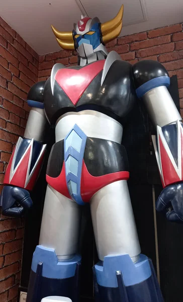 Bordeaux Aquitaine Frankreich 2021 Robo Grendizer Vintage Statue Von Ufo — Stockfoto