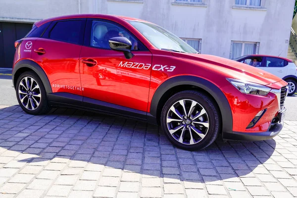 Bordeaux Aquitaine France 2021 Mazda Text Brand Logo Sign Side — Stock fotografie