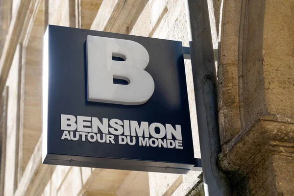 Burdeos Aquitania Francia 2021 Bensimon Autour Monde Brand Logo Store — Foto de Stock