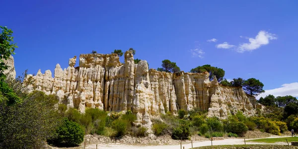 Orgues Ille Sur Tet Park Formação Geológica Arenito França — Fotografia de Stock
