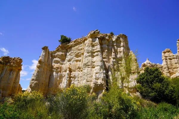 Erosión Geológica Piedra Naturaleza Órganos Ille Sur Tet Parque Chimeneas — Foto de Stock