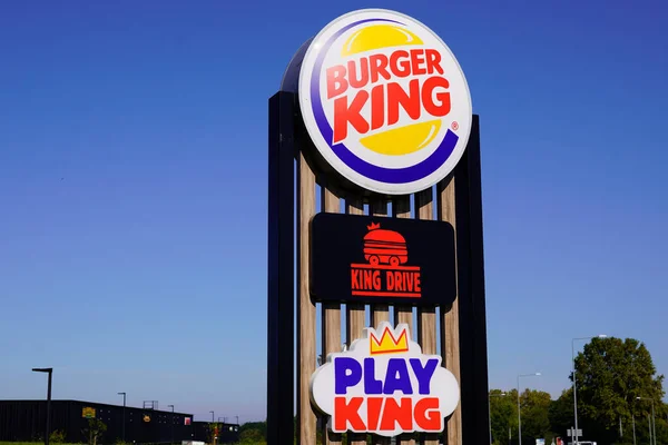 Bordeaux Aquitaine Francie 2021 Burger King Restaurace Podepsat Text Logo — Stock fotografie