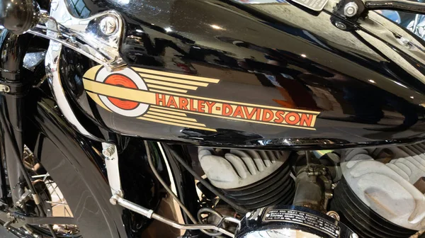 Bordeaux Aquitaine France 2021 Harley Davidson Logosu Marka Metni Motosiklet — Stok fotoğraf