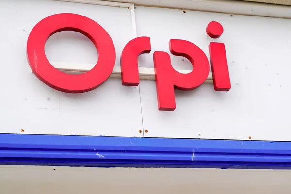 Burdeos Aquitania Francia 2021 Orpi Brand Sign Text Logo Office — Foto de Stock