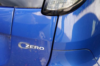 Montpellier, okült Fransa - 120 2021: c-0 elektrikli araba her model logo ve metin işareti