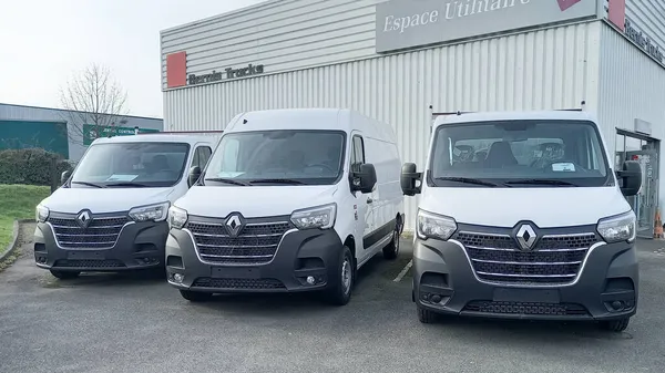 Bordeaux Aquitaine France 2021 Renault Master Panel Van Industrial Commercial — Stock Photo, Image