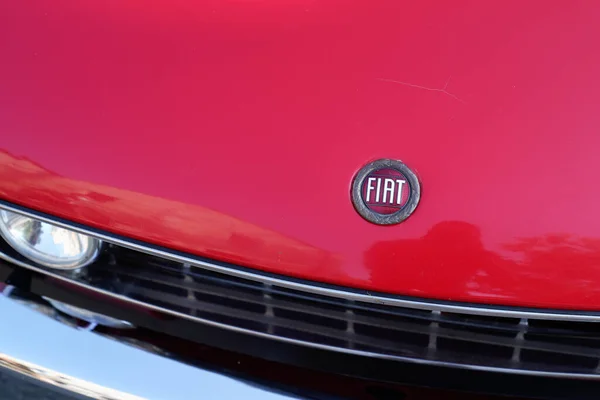 Bordeaux Aquitaine França 2021 Fiat Aranha Marca Logotipo Vintage Sinal — Fotografia de Stock