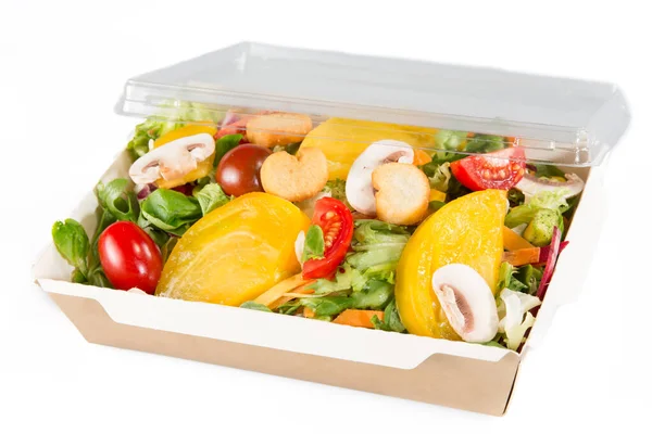 Salad Box Ready To Eat For Vegetarian And Take Away Stock Photo, Picture  and Royalty Free Image. Image 96800469.