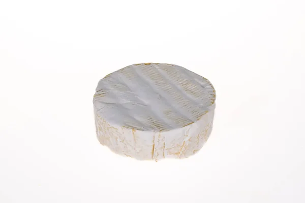 Camembert French White Mould Cheese White Background — Fotografia de Stock