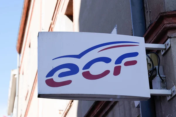 Burdeos Aquitania Francia 2020 Logotipo Marca Ecf Cartel Texto Sobre — Foto de Stock
