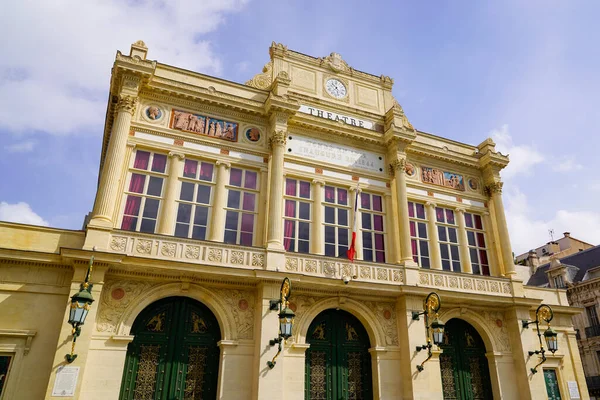 Vista Sobre Fachada Edifício Teatro Cidade Beziers França — Fotografia de Stock
